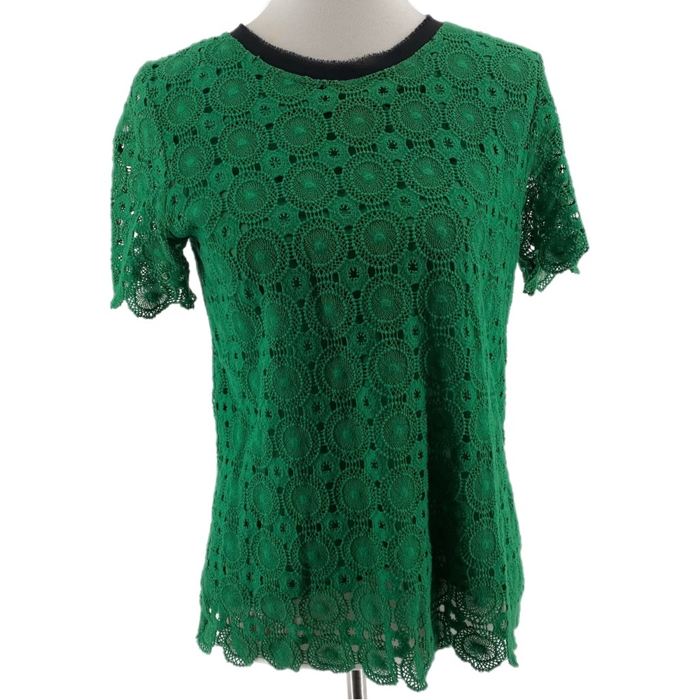 Isani Green Knit Short Sleeve Shirt
